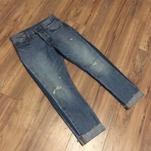Levi 501 high waisted jeans